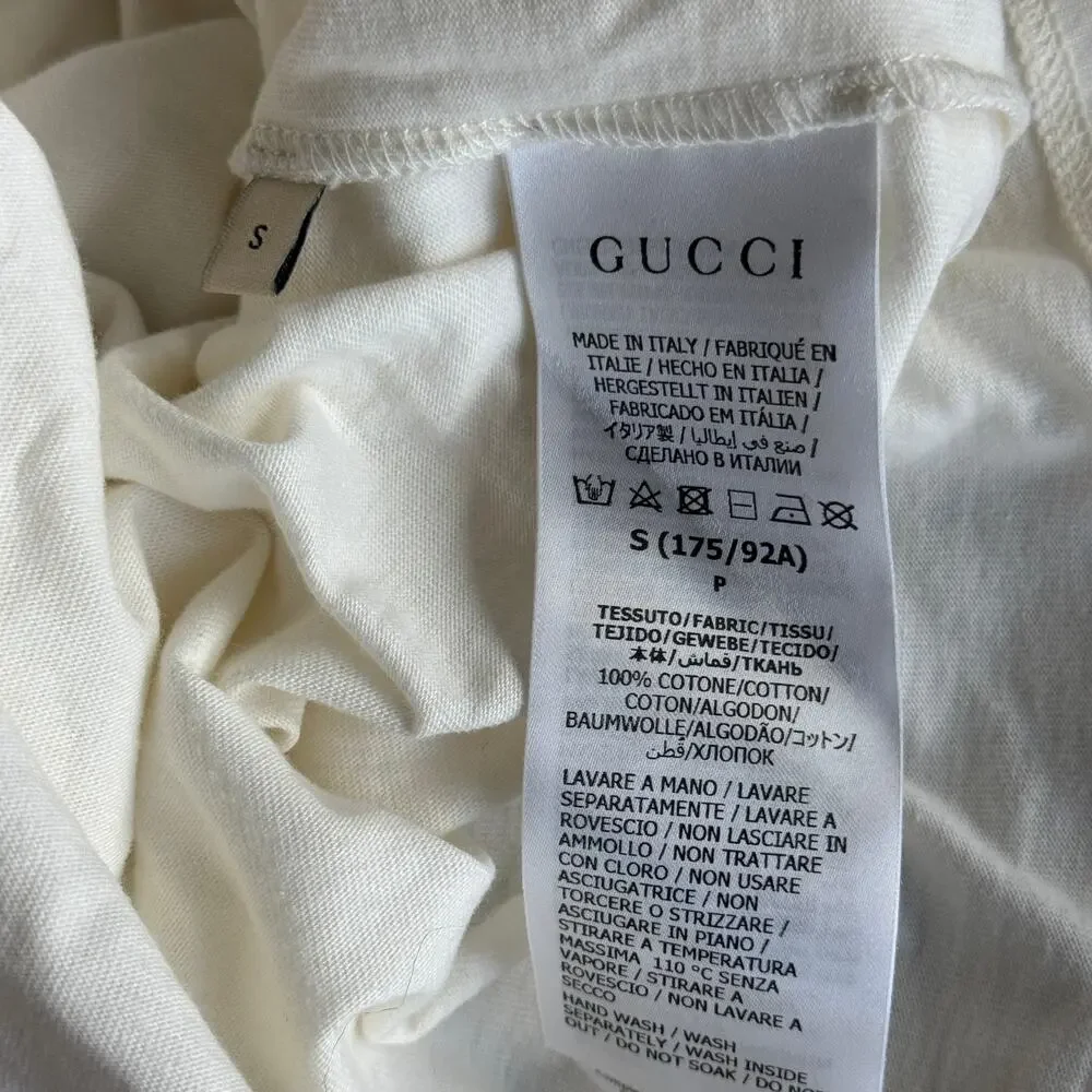 Gucci x Pikarar Angela Nguyen Interlocking G T-Shirt White Small 548334